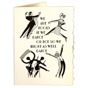 Поздравителна картичка "Най-добре да танцуваме"